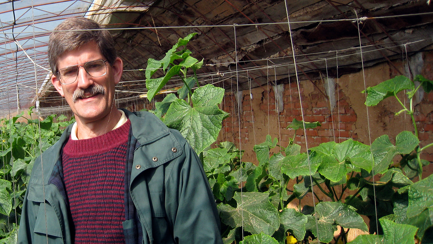 Todd Wehner visiting watermelons in China